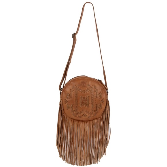 STS Ranchwear Wayfarer Sage Fringe Crossbody Purse Bag - Picture 14 of 14